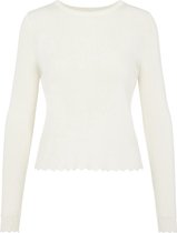 Object Objharriet L/s Knit Pullover Tops & T-shirts - Gebroken wit