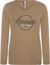 Zoso T-shirt Sarah Sporty Sweater 221 Sand Dames Maat - XL
