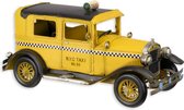 Tinnen model - Gele taxi - New York City - 16,6 cm hoog