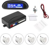 Hoobi® Parkeersensor - Auto - Achteruit parkeren - Met geluid - Parkeerhulp – Wit