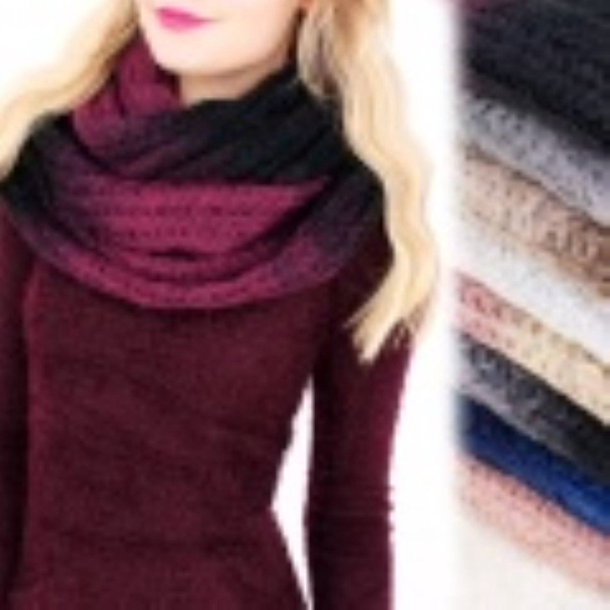 Colsjaal - Gebreide ronde sjaal - Warme kleuren | bol.com
