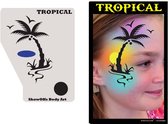 Proaiir Profile Stencil Tropical | Schminksjabloon