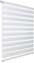 Sol Royal DL2 – Rolgordijn Lichtdoorlatend 85x150 cm Wit – Duo Rolgordijn zonder Boren – Klembevestiging