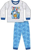 Donald Duck pyjama - maat 92 - Disney pyama - grijs met blauw