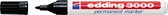 edding 3000 permanent marker rond - Zwart - 10 stuks