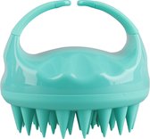 Siliconen Haarborstel - Scalp Massager - Anti-roos - Turquoise