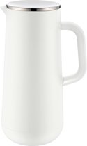 WMF Impulse thermos jug 1l, vacuum jug for coffee or tea, screw cap, keeps drinks cold and warm for 24 hours, white
