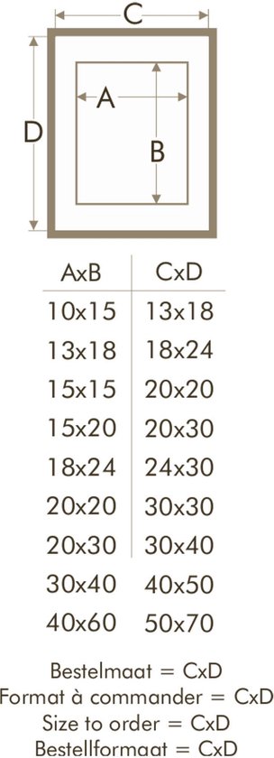 Deknudt Frames Fotolijst S223k2 P1 Zwart Passe Partout 40x60 Cm Bol Com