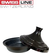 Swiss Line Tajine 33cm - Zwart in Aluminium