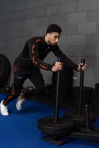 QUOTRELL TRAININGSPAK SANTIAGO BLACK/ORANGE PANTS AND JACKET