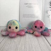 Octopus Mood Knuffel - Regenboog - Omkeerbaar Blij Boos