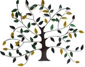 Floz Design levensboom groot - muurdecoratie - wandpaneel levensboom - gerecycled ijzer - fairtrade