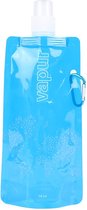 VAPUR™ Opvouwbare Waterfles van 0,5 Liter - Survival en Outdoor Camping - Blauw