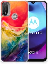 GSM Hoesje Motorola Moto E20 | E40 TPU Bumper Watercolor Dark