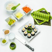 YUGN Sushi Set Sushi Kit Sushi Maker - 7 delig met Sushi Mat - Sushi Maken met Heerlijke Sushi Recepten - Cadeau- Valentijn cadeautje