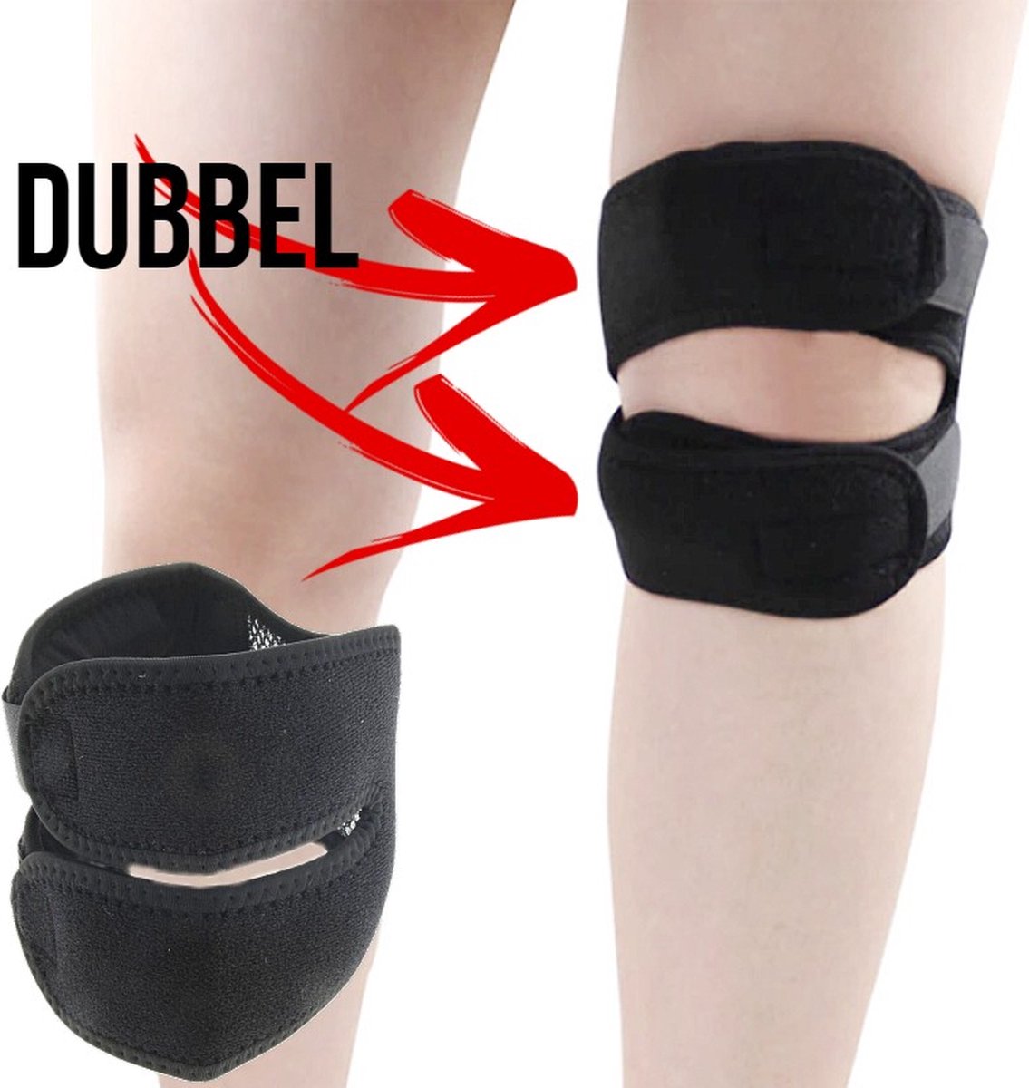 Cho-Pat Double Action Sangle De Genou Pour Arthrite, New