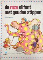 Roze olifant met de gouden stippen