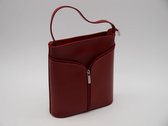 SENSE Schoudertas Mara rood - Italiaanse Crossbody bag - Toscaanse leer