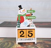Without Lemons - Houten kerst Kalender - Sneeuwpop - Duurzaam Oneindig kalender - Snowman - kerstmis - Christmas decor - diy - calender - decoratie - sfeer -