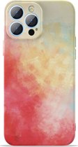 Apple iPhone 13 Pro Hoesje - Mobigear - Color Serie - TPU Backcover - Cherry Power - Hoesje Geschikt Voor Apple iPhone 13 Pro