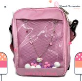Kawaii Accessories by Kuroji - Kitty Love - Ita Bag - Swarovski elements - Pompons - Kawaii style