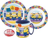 Minions ontbijtset / lunchset / dinerset / servies 3 delig micro