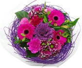 Boeket Sisal Large Lila ↨ 35cm - bloemen - boeket - boeketje - bloem - droogbloemen - bloempot - cadeautje