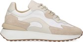 Sacha - Dames - Witte sneakers met beige details - Maat 38