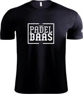 PADELBAAS Padel Shirt Heren Zwart - XL