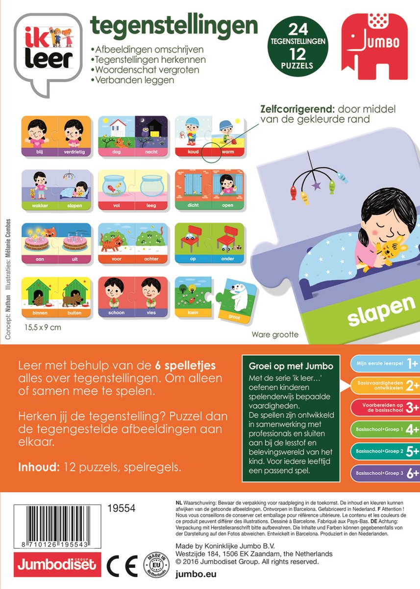 Jumbo - Ik Leer - Tegenstellingen - Educatief spel - Speelgoed vanaf 2 jaar — afbeelding 16