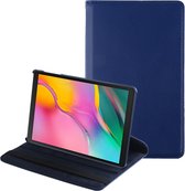 Samsung Galaxy Tab A 10.1 (2019) Hoes - Mobigear - 360 Rotating Serie - Kunstlederen Bookcase - Donkerblauw - Hoes Geschikt Voor Samsung Galaxy Tab A 10.1 (2019)