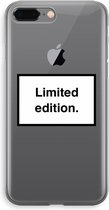 Case Company® - iPhone 8 Plus hoesje - Limited edition - Soft Case / Cover - Bescherming aan alle Kanten - Zijkanten Transparant - Bescherming Over de Schermrand - Back Cover