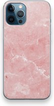 CaseCompany® - iPhone 12 Pro hoesje - Roze marmer - Soft Case / Cover - Bescherming aan alle Kanten - Zijkanten Transparant - Bescherming Over de Schermrand - Back Cover