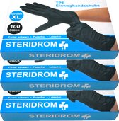 Steridrom Wegwerp Handschoenen - 3 x 100 Stuks - XL - Zwart