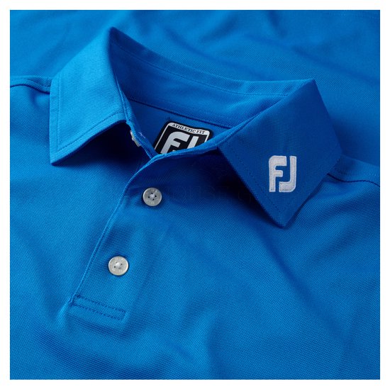 Heren Golf Polo - Footjoy - Lisle Solid Con Trim - M van Footjoy — afbeelding 2