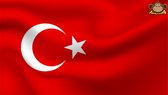 Partychimp Turkse Vlag Turkije - 90x150 Cm - Polyester - Rood/Wit