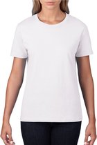 Basic ronde hals t-shirt wit voor dames - Casual shirts - Dameskleding t-shirt wit XL (42/54)