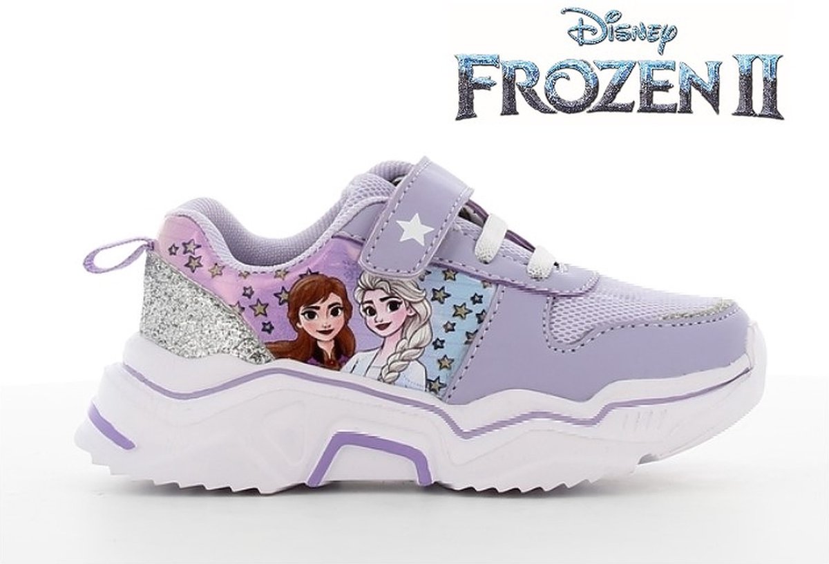 Disney Frozen kinderschoenen -- sneakers voor meisjes met velcro klittenband Elsa & Anna sportschoenen