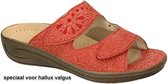 Fidelio Hallux -Dames -  koraalrood - slippers & muiltjes - maat 37