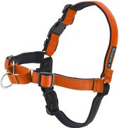 Sharon B - anti trek tuig hond - oranje - maat XL - no pull harnas - reflecterend in het donker - zacht gevoerd met neopreen - hondentuigje voor grote honden