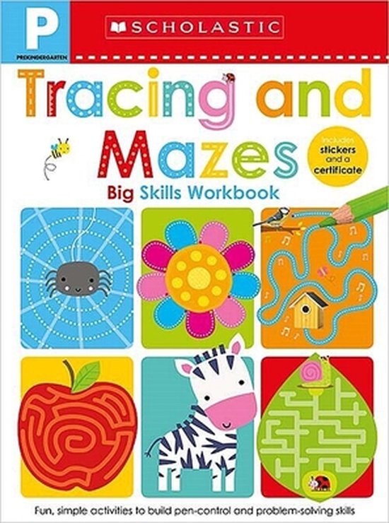 PreK Big Skills Workbook Tracing and Mazes (Scholastic Early Learners