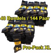 CAT Werksokken - PRO PACK XL - 48 Bundels - 144 Paar - Zwart - 46/50