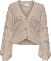 Only Vest Onlalaia Life L/s Cardigan Knt 15251398 Feather Gray/w. Melange Dames Maat - XL