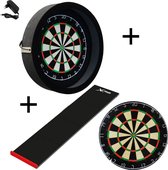 Sorpresa PRO - Complete PRO - zwart-zwart - Darts Set Plain - dartmat - dartbord verlichting