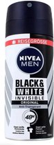 Nivea Men Deodorant Spray Invisible Black & White, 100 ml
