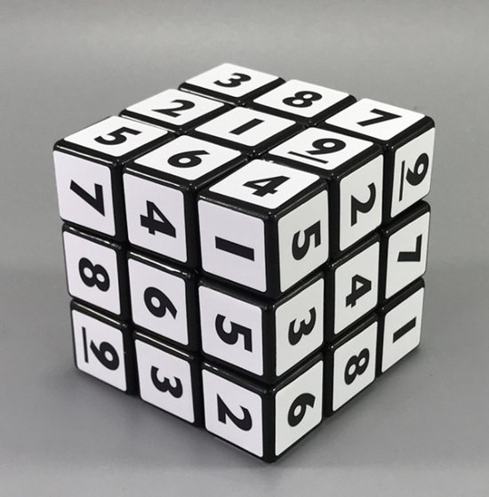Thumbnail van een extra afbeelding van het spel Sudoku Kubus - Sudoku Breinbreker - Denkspel - Wit
