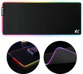 MACLEAN  - XXL toetsenbord onderlegger 80x30cm met LED RGB verlichting en anti-slip rubberen onderkant