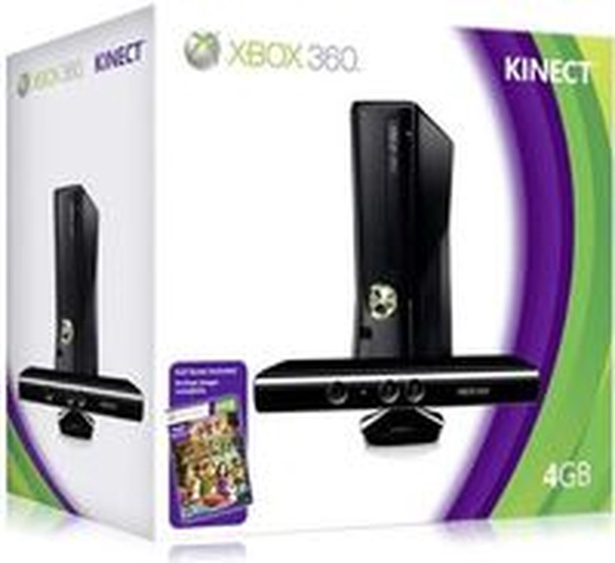 vijandigheid segment Handig Microsoft Xbox 360 Slim 4GB + Kinect Sensor + 1 Controller + Kinect  Adventures | bol.com