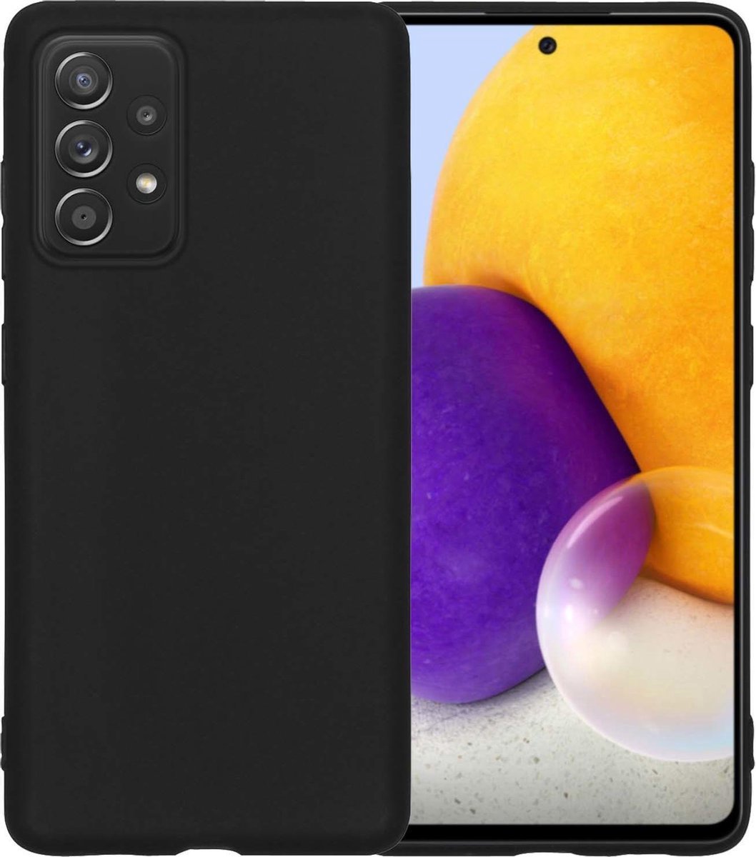 Samsung Galaxy A72 4g/5g mat zwart Siliconen Hoesje / achterkant / Back Cover TPU – 1,5 mm