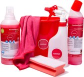Sop Schoonmaakpakket Sanitair - Startpakket - Reiniger & Ontkalker - Voordeelpakket - Emmer - Spons - Sprayflacon - Microvezeldoek